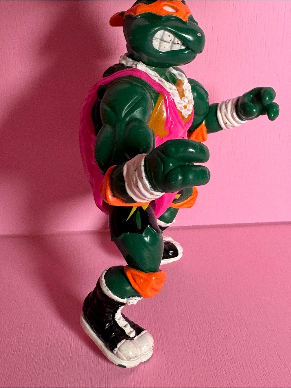 1991 Playmates Toys "Shell Slammin' Mike" action figure TMNT Ninja Turtle - Picture 5 of 11